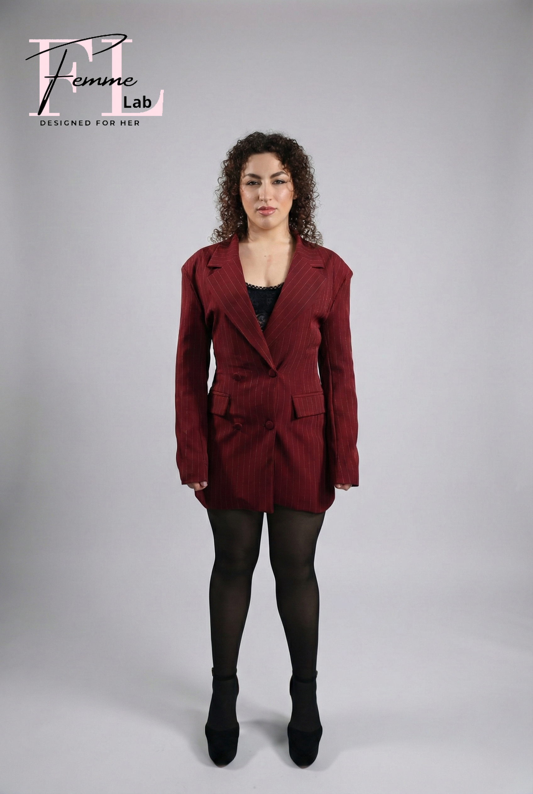 Blazer Rosso a Righe