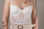 Body in pizzo bianco