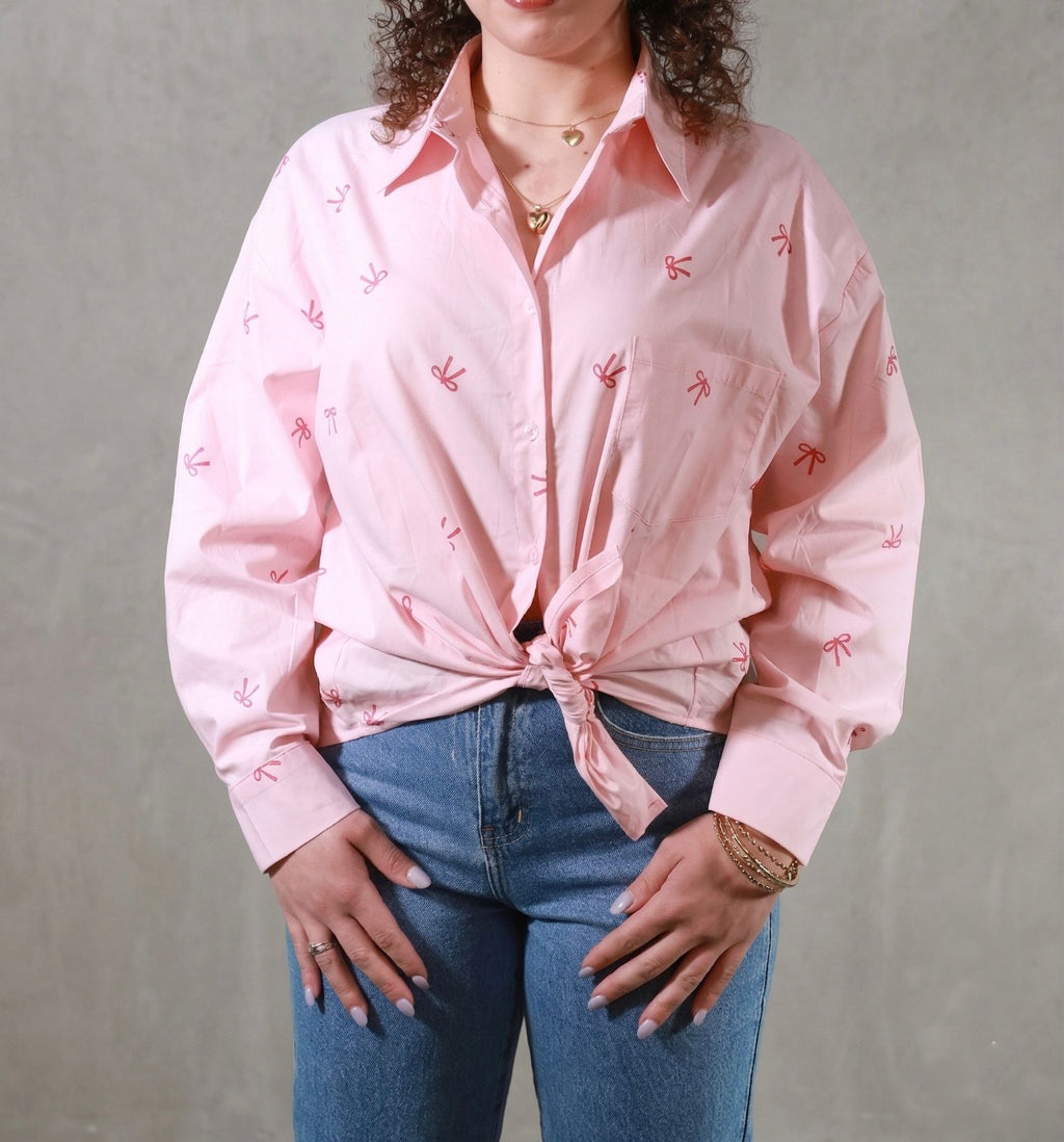 Camicia Rosa con Fiocchi