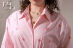 Camicia Rosa con Fiocchi