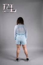 Completo Azzurro a Pois