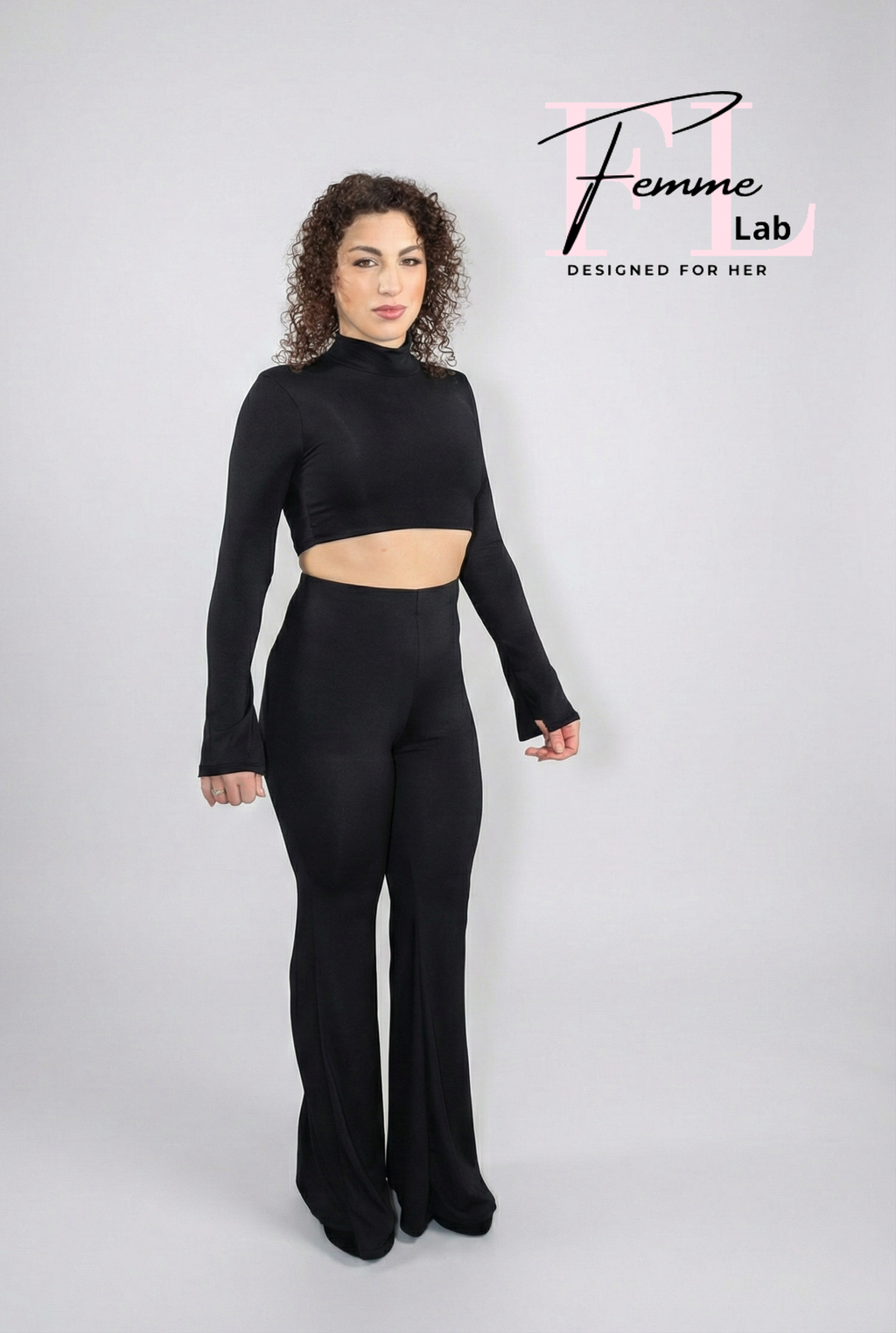 Completo Leggings a Zampa e Top