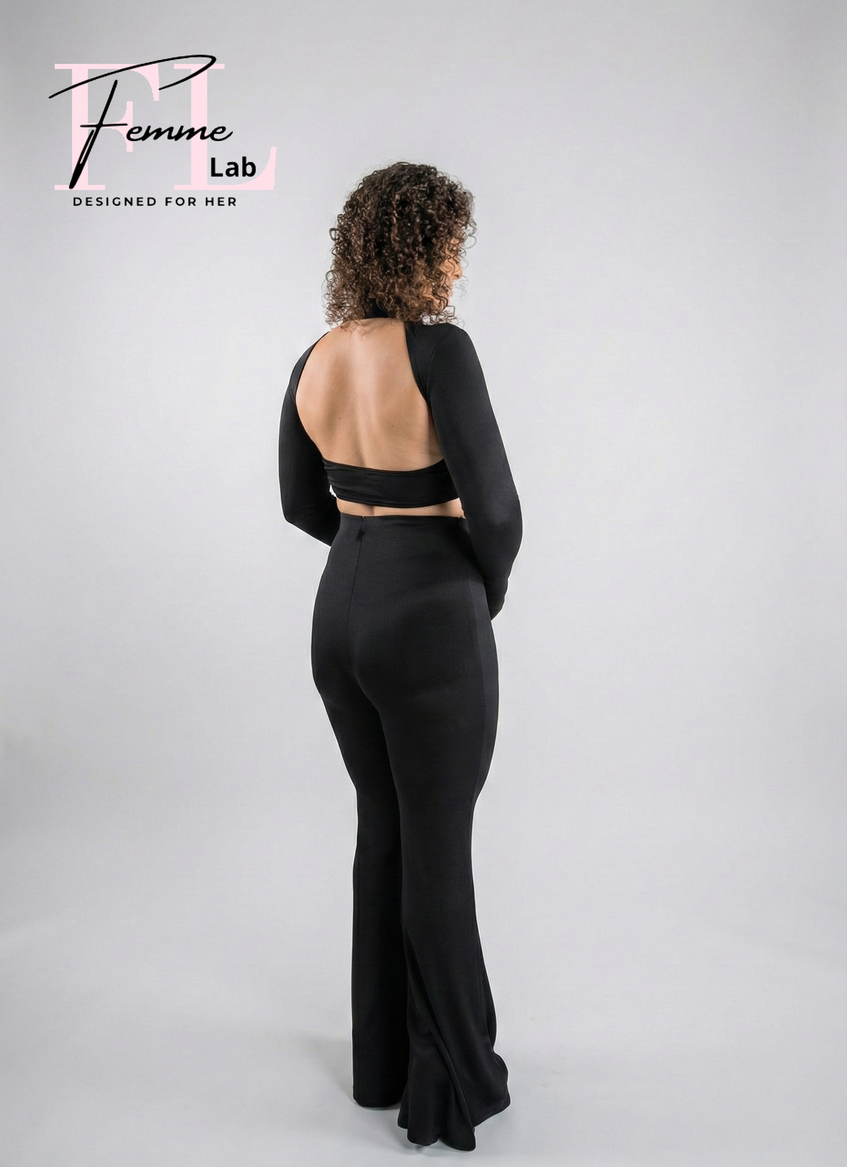 Completo Leggings a Zampa e Top