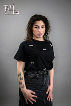 Gonna Noir lunga in denim nero