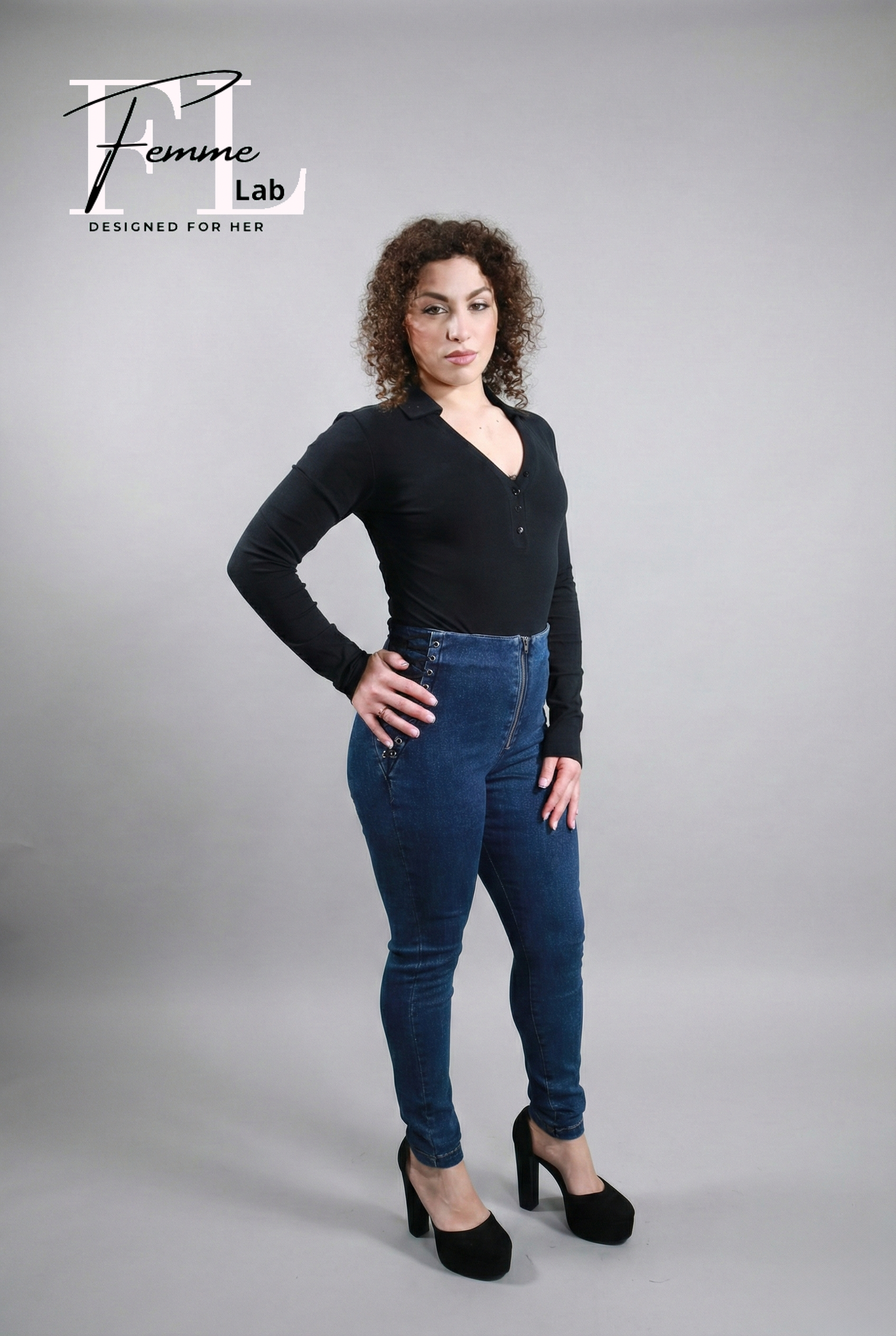 Jeans Wild skinny vita alta