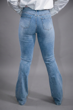 Jeans a zampa chiaro