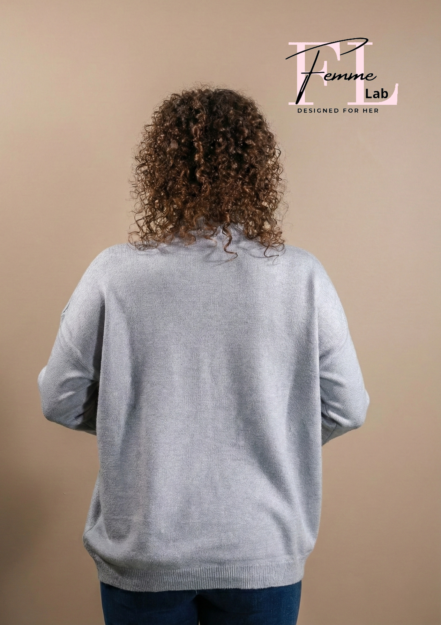 Maglione a Collo Alto – Oversize Morbido