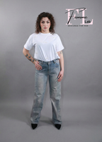T-shirt con fiocchi in perle